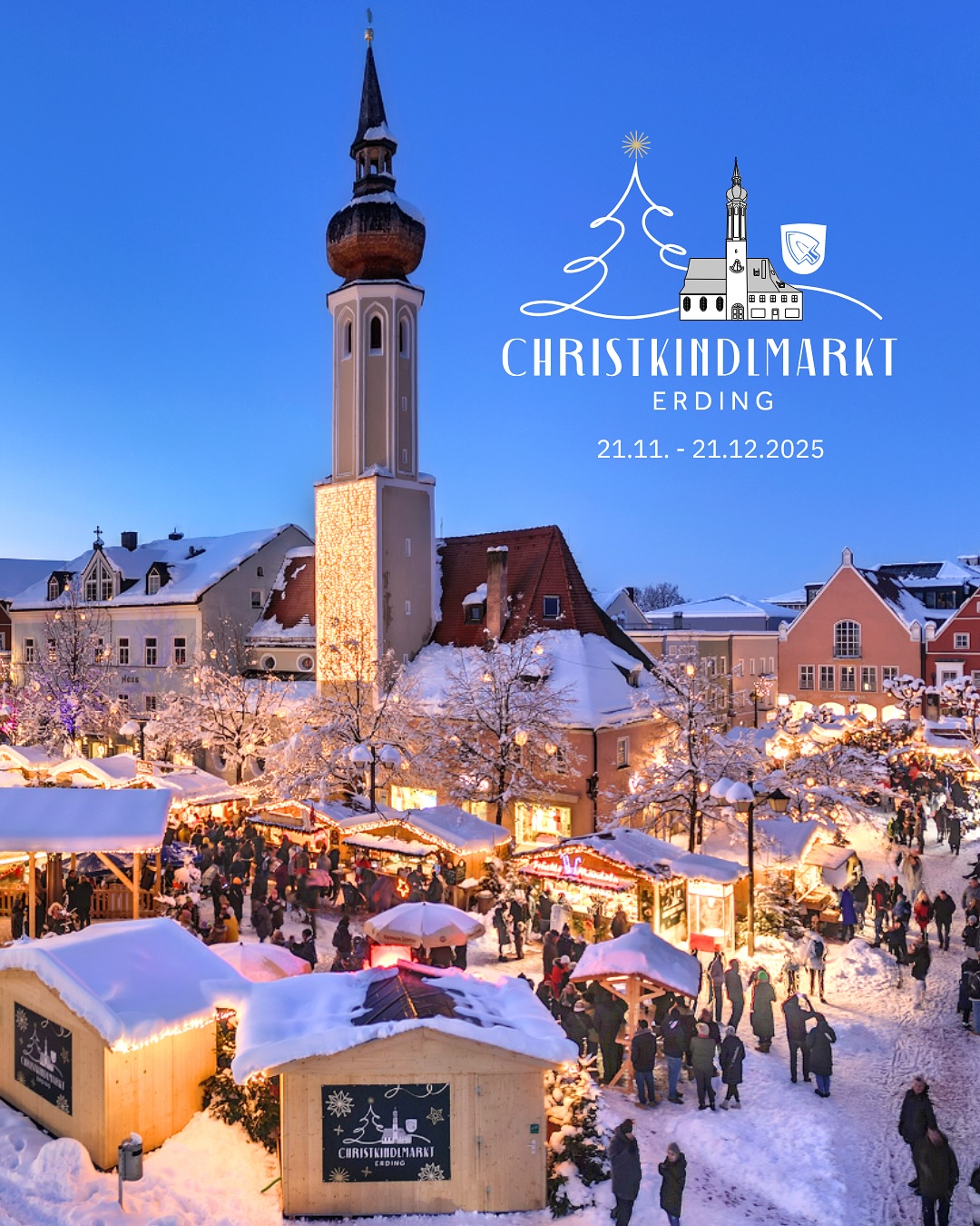 Flohmarkt in Erding Christkindlmarkt in Erding 2025
