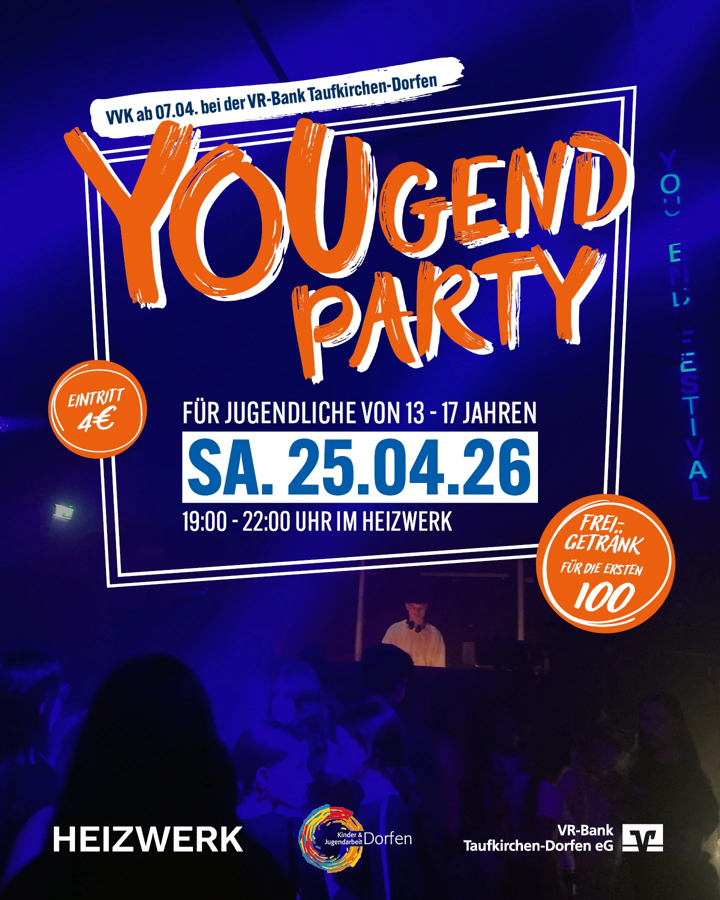 Yougend-Party im Heizwerk in Dorfen 2026 Yougend-Party im Heizwerk in Dorfen 2026