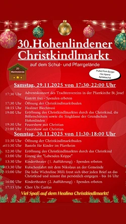 Flohmarkt in Erding Christkindlmarkt in Hohenlinden 2025